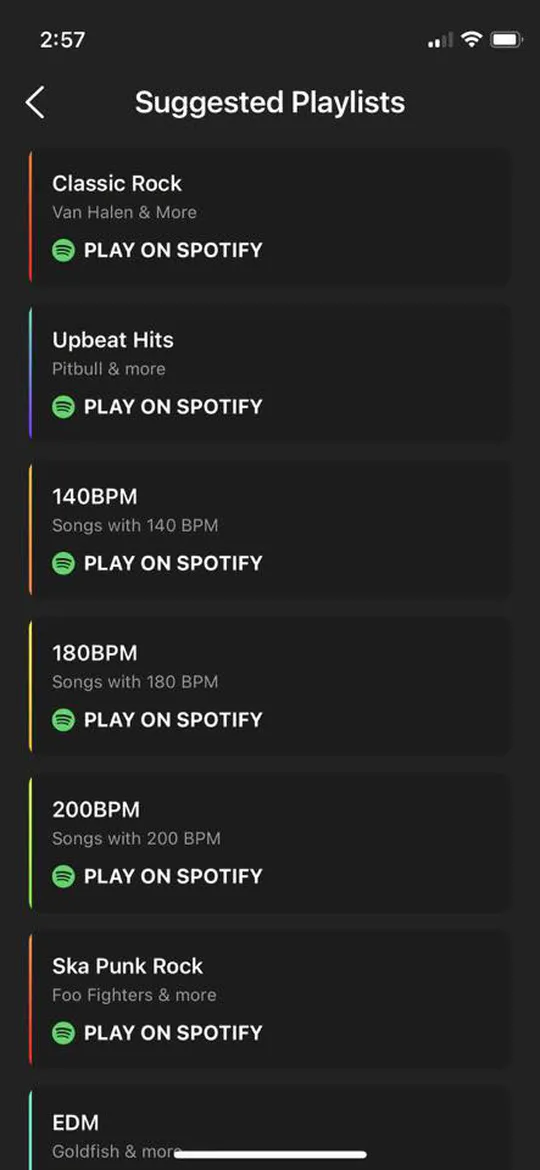 Crossrope 精选的 Spotify 播放列表的屏幕截图