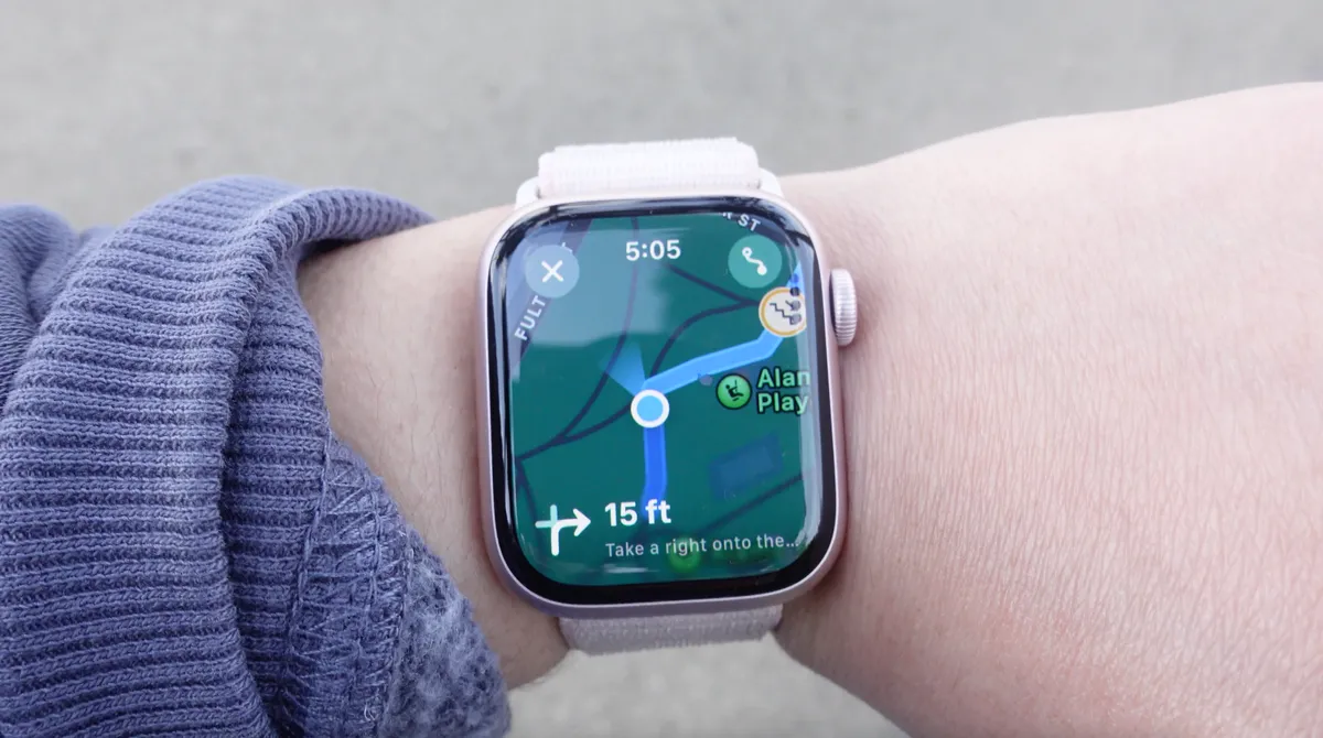 在 Apple Watch Series 9 上使用地图进行导航