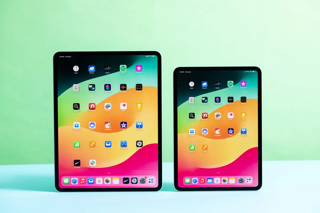 两种尺寸的 iPad Pro 的照片