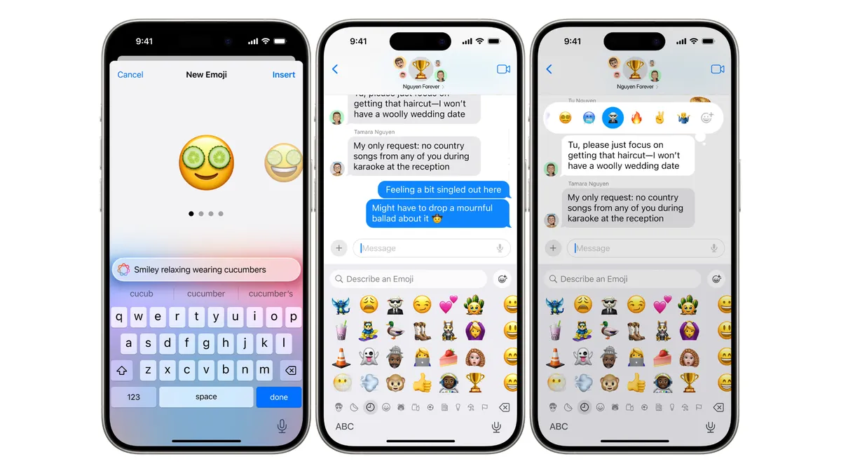 iOS 18 中的 Genmoji