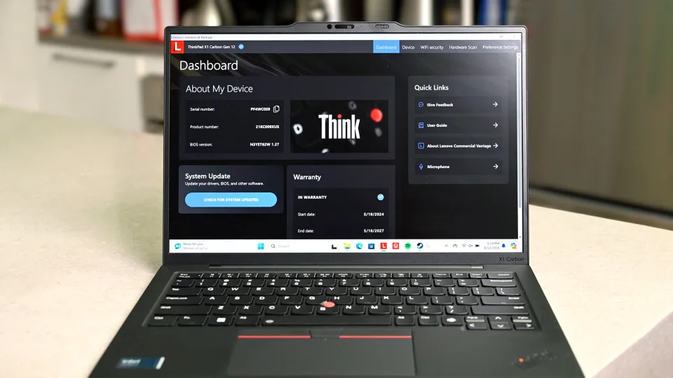 联想 ThinkPad X1 Carbon Gen 12 评测