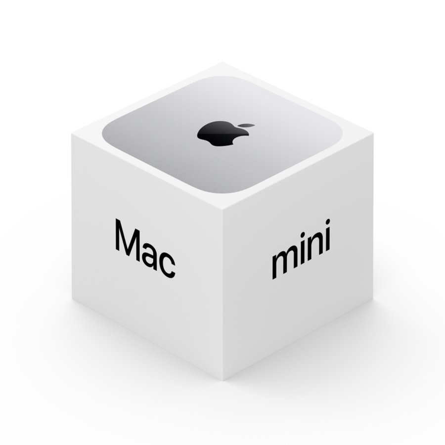 Mac mini 的包装采用纤维材质