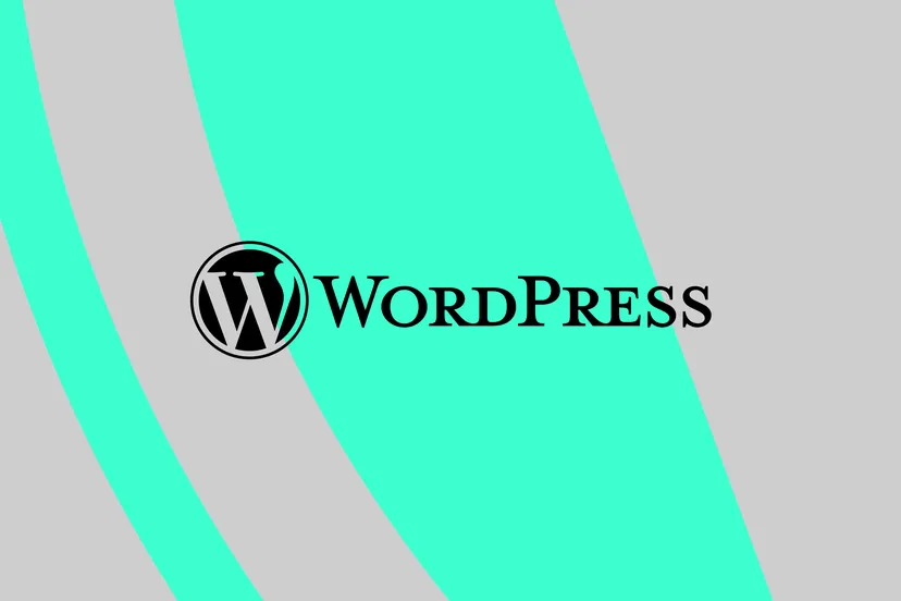 WordPress 徽标的矢量插图