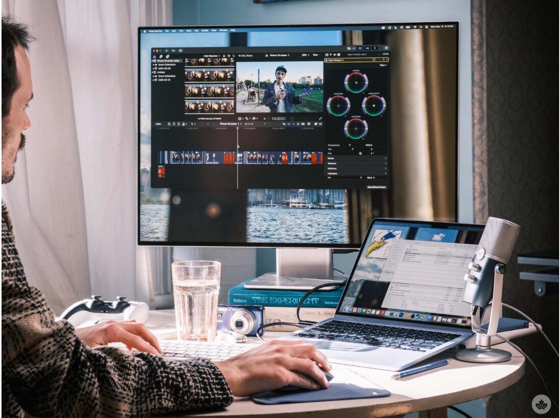 在 MacBook Air M4 上使用 Final Cut Pro 11 编辑视频