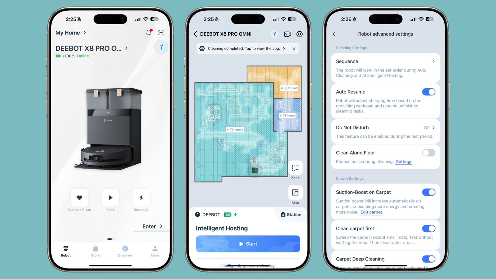 ecovacs应用程序界面