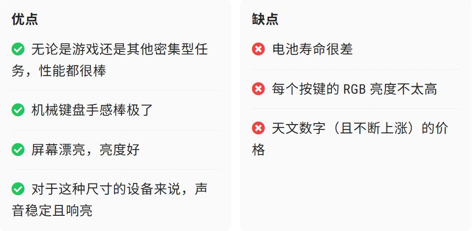 MSI Titan 18 HX 优缺点一览