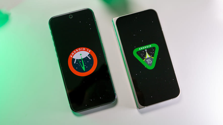 Google Pixel 9 Pro XL 上的 Android 14 和 Pixel 9 Pro Fold 上的 Android 15