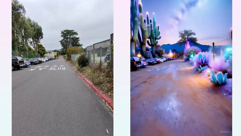 穿过停车场的视频截图