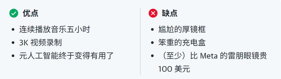 Oakley Meta 眼镜 优缺点一览