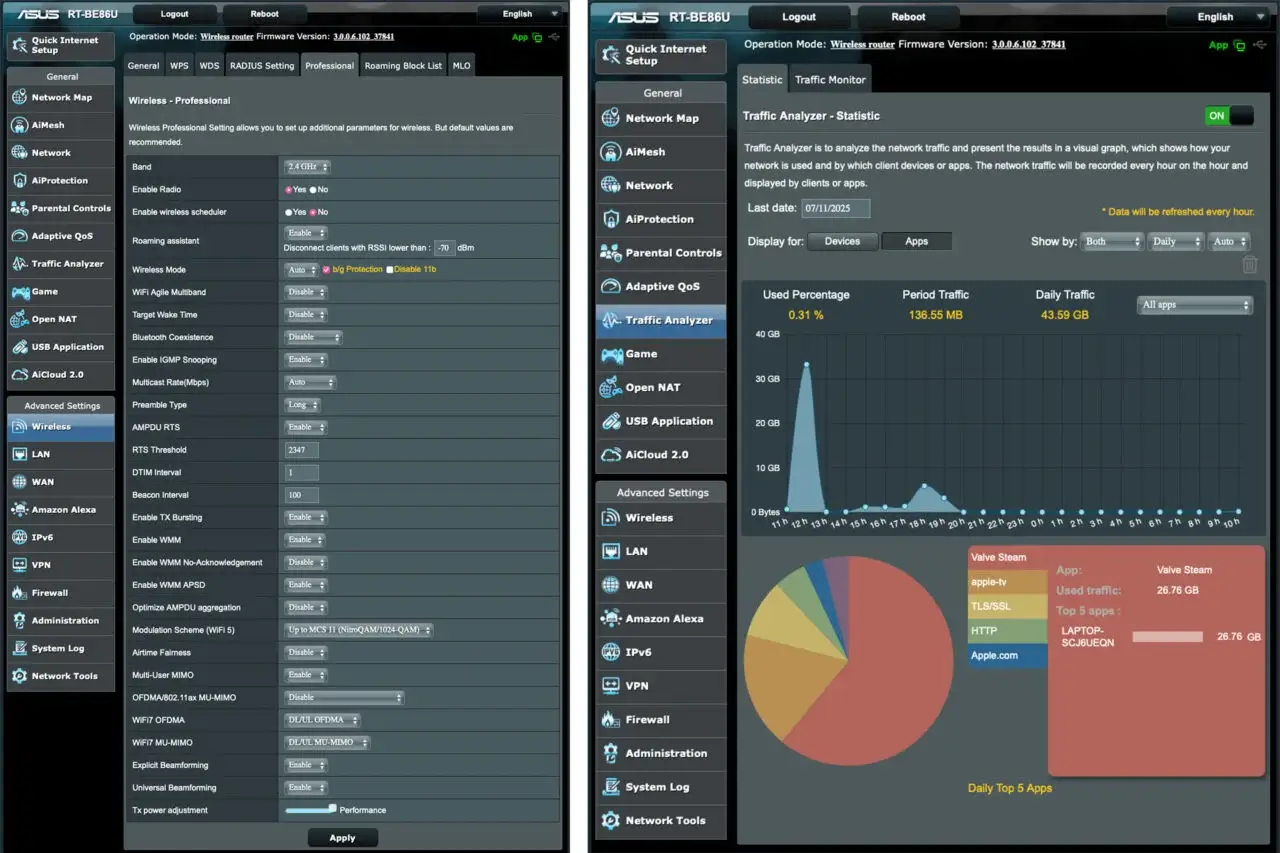 Asus Rt Be86u 门户网站
