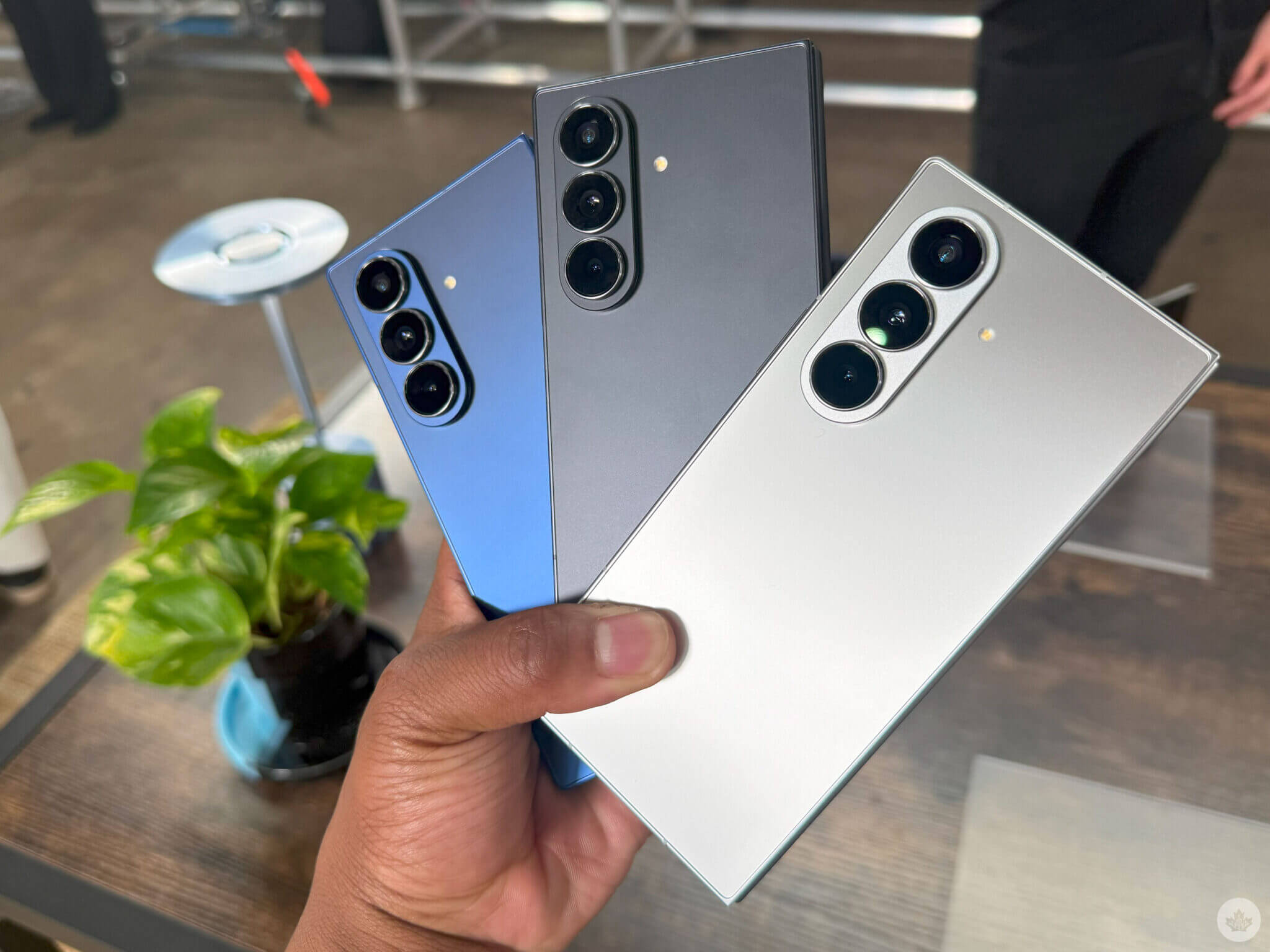 灰色三星 Galaxy Z Fold 7、黑色三星 Galaxy Z Fold 7、蓝色三星 Galaxy Z Fold 7