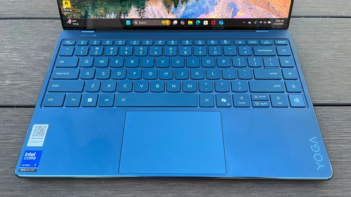 联想 Yoga Slim 9i 的键盘