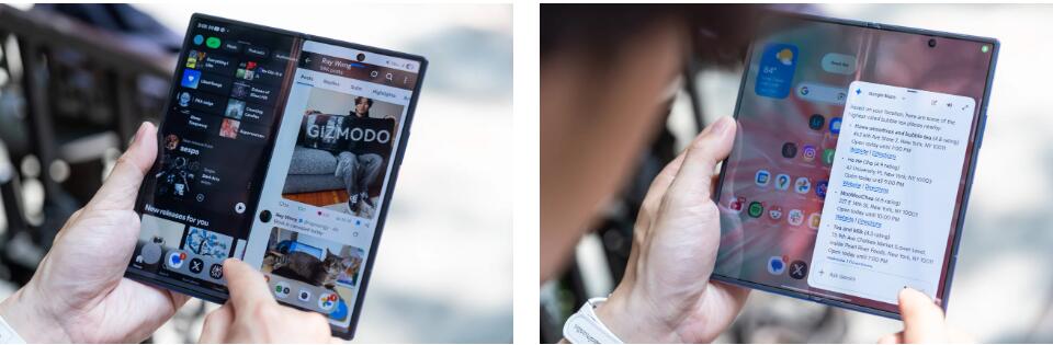 双手操持三星 Galaxy Z Fold 7