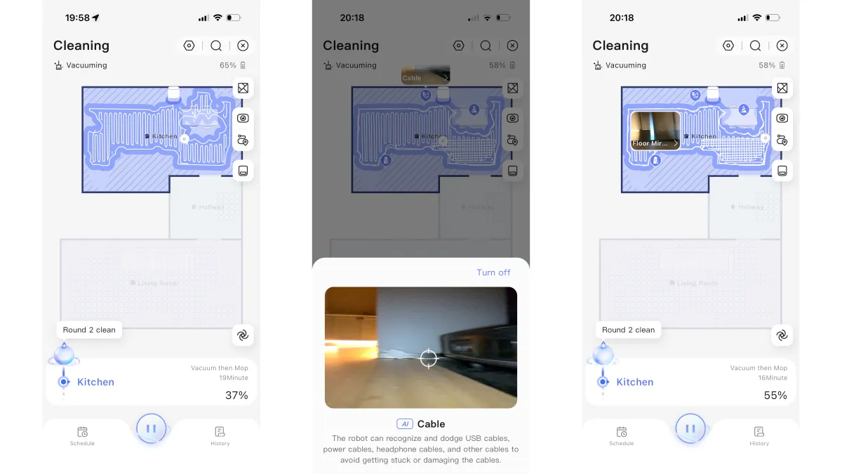 Narwal robovac 应用程序的屏幕截图