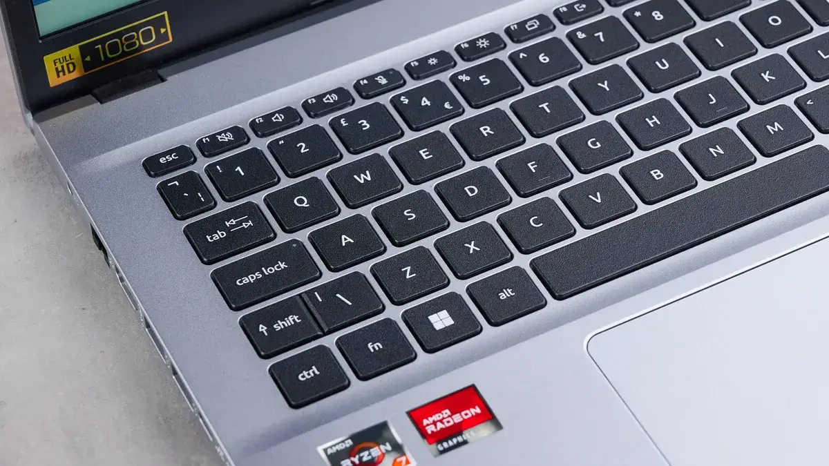 宏碁 Aspire Go 15 键盘左侧特写