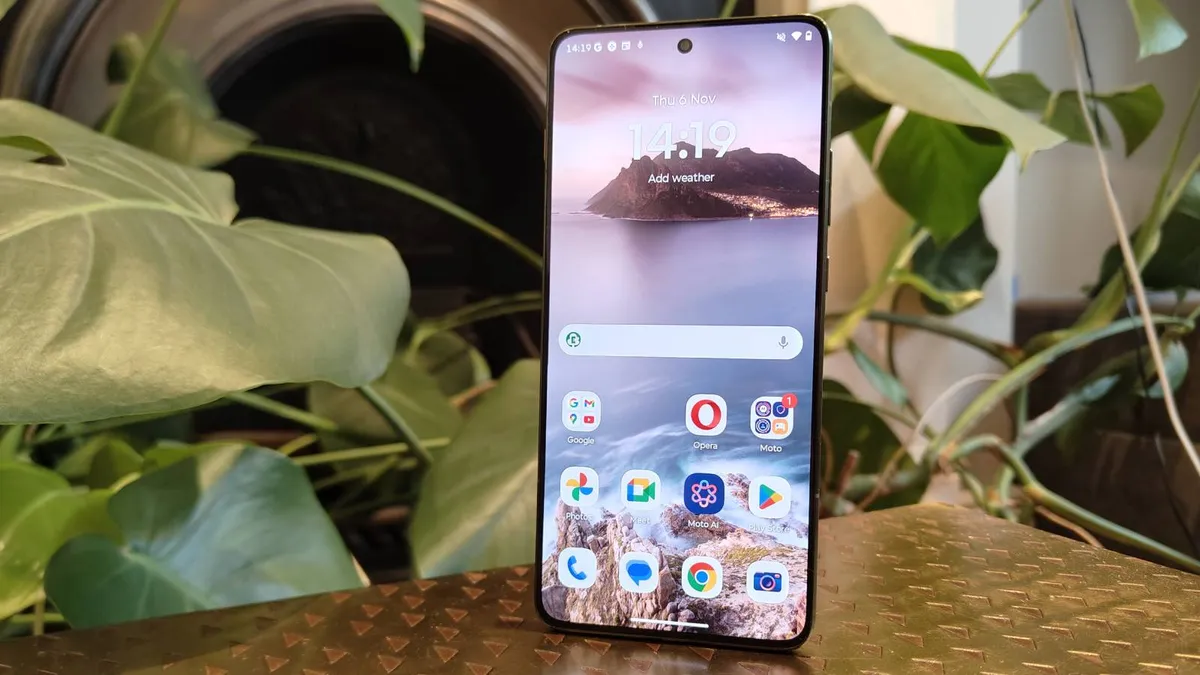 摩托罗拉 Edge 70 的主屏幕